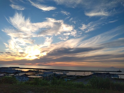 夕日